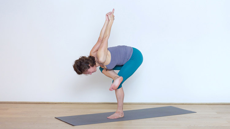 Suivre le cours de yoga en ligne Salutations au soleil et équilibres avec Delphine Denis | Yoga Vinyasa