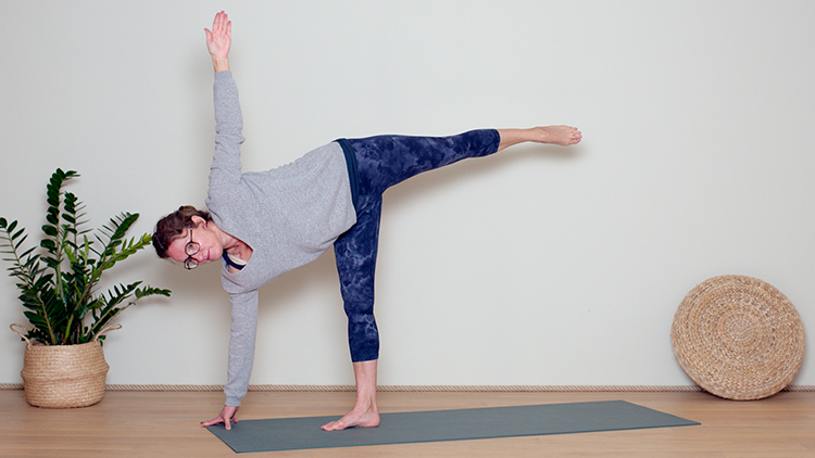 Suivre le cours de yoga en ligne Salutations à la Lune et équilibres avec Delphine Denis | Hatha Yoga dynamique