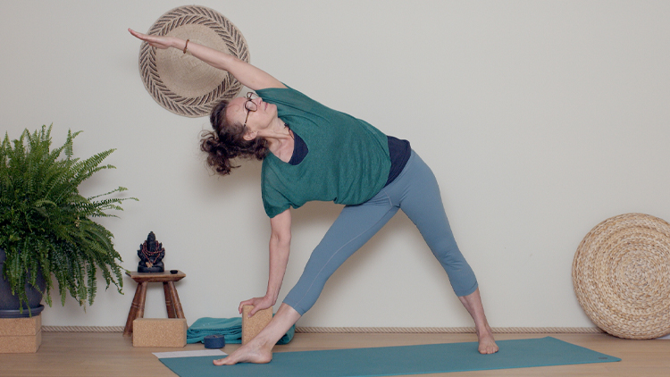 Suivre le cours de yoga en ligne Spécial canicule : séance en mouvement avec Delphine Denis | Hatha Yoga dynamique