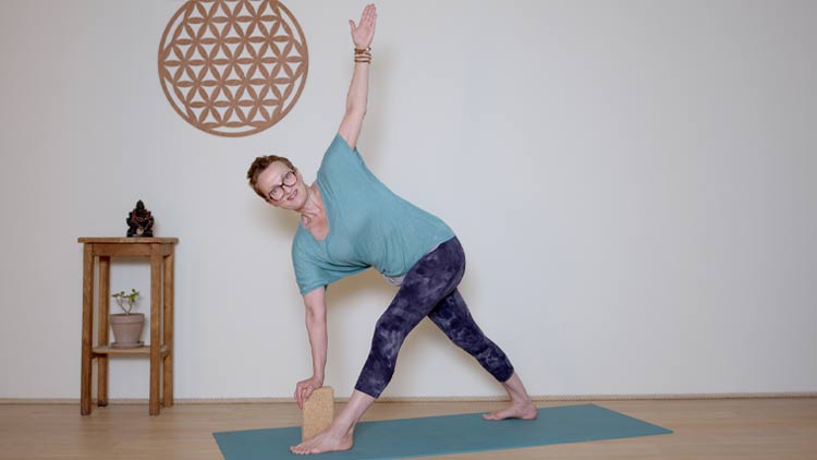Suivre le cours de yoga en ligne Hatha Yoga dynamique - 30 minutes - Corps mental avec Delphine Denis | Hatha Yoga dynamique