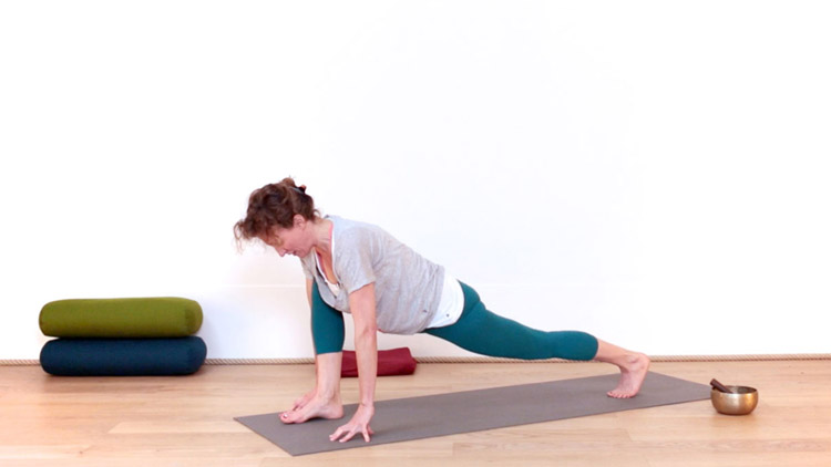 Suivre le cours de yoga en ligne Les bases du vinyasa 3/4 avec Delphine Denis | Yoga Vinyasa