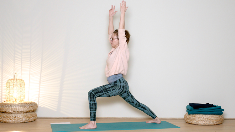 Suivre le cours de yoga en ligne Spécial hiver : Optimisme, légèreté et énergie vitale avec Delphine Denis | Hatha Yoga dynamique